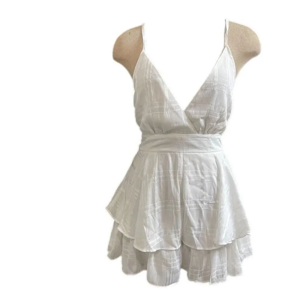 NWT One And Only Collective White Jumpsuit Size Medium New